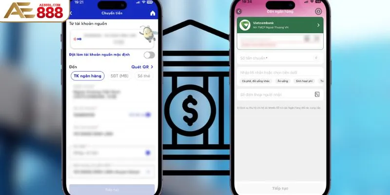 Nạp tiền AE888 thông qua ngân hàng cá nhân